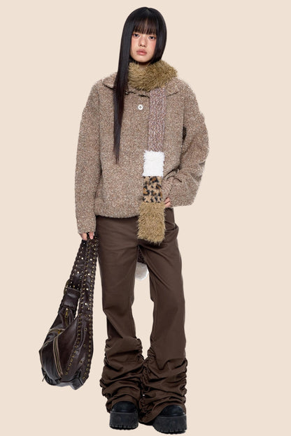 Stand-Up Vintage Sweater Jacket