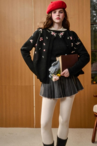 Wool Handmade Embroidered Sweater