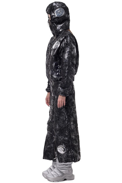 Space Black Electric Moon Hooded Hat