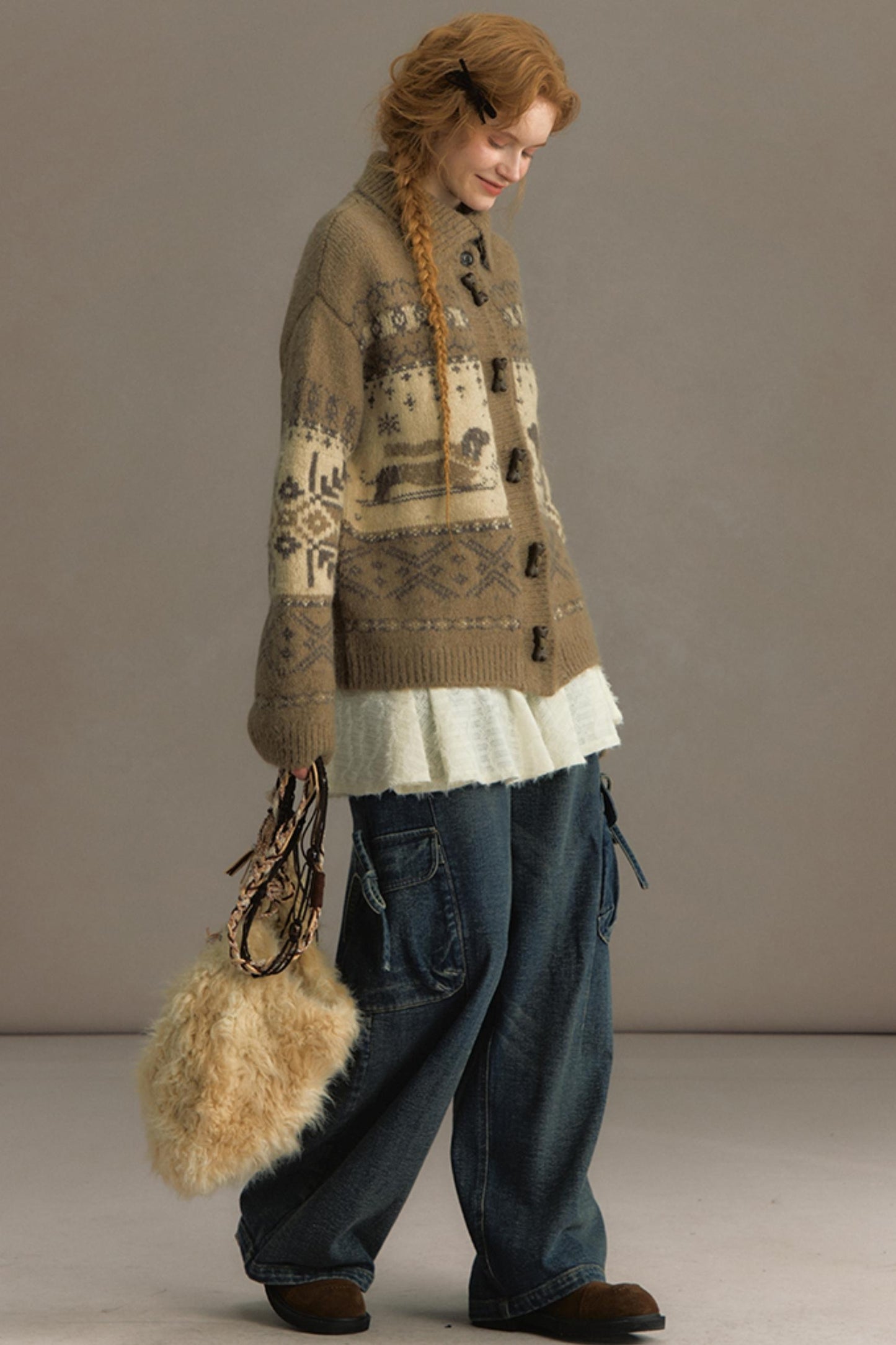 Vintage Lapel Cardigan