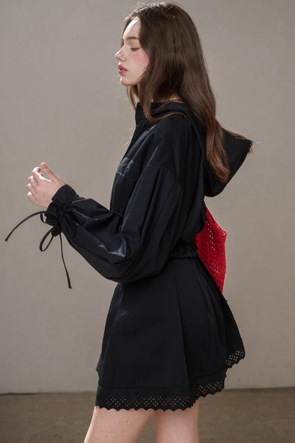 Cotton Trench Coat Set