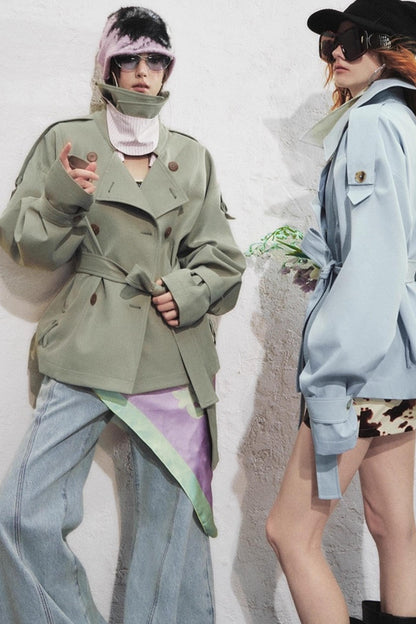 Classic Stand-Up Collar Trench Coat