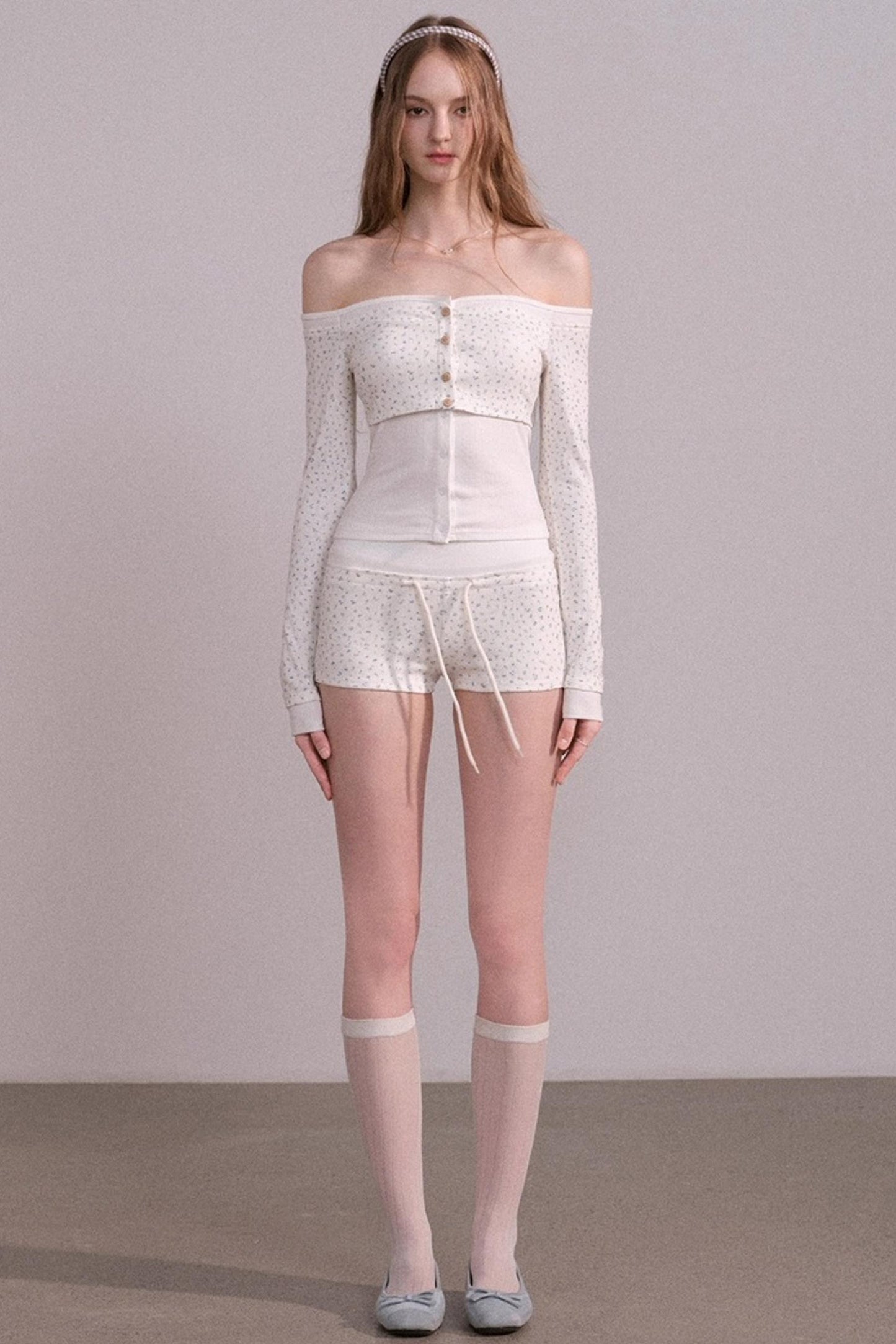 Autumn Floral Knitted Tops Set-Up