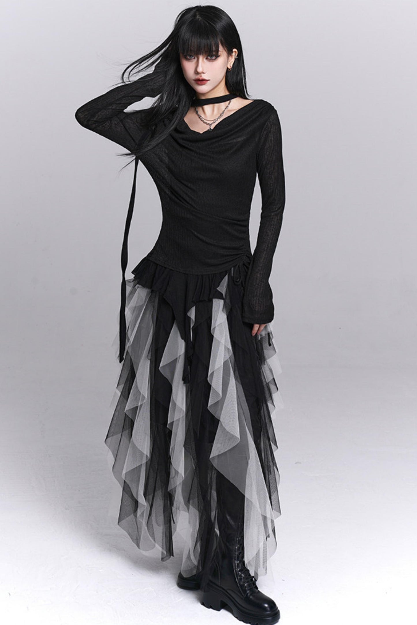 Ghost Ribbon Two-Piece Top