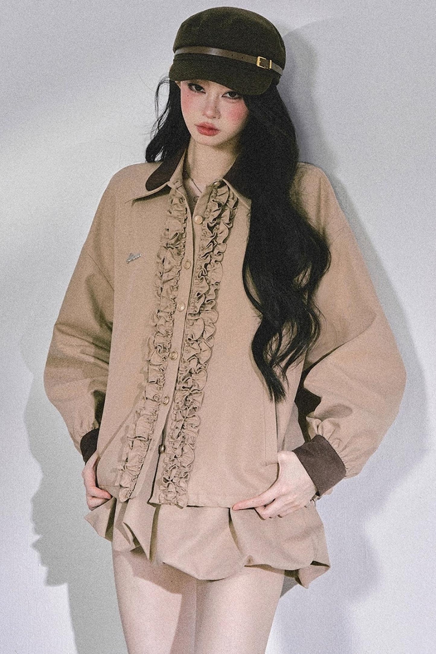 Autumn Two-Piece Jacket Skirt Set-Up