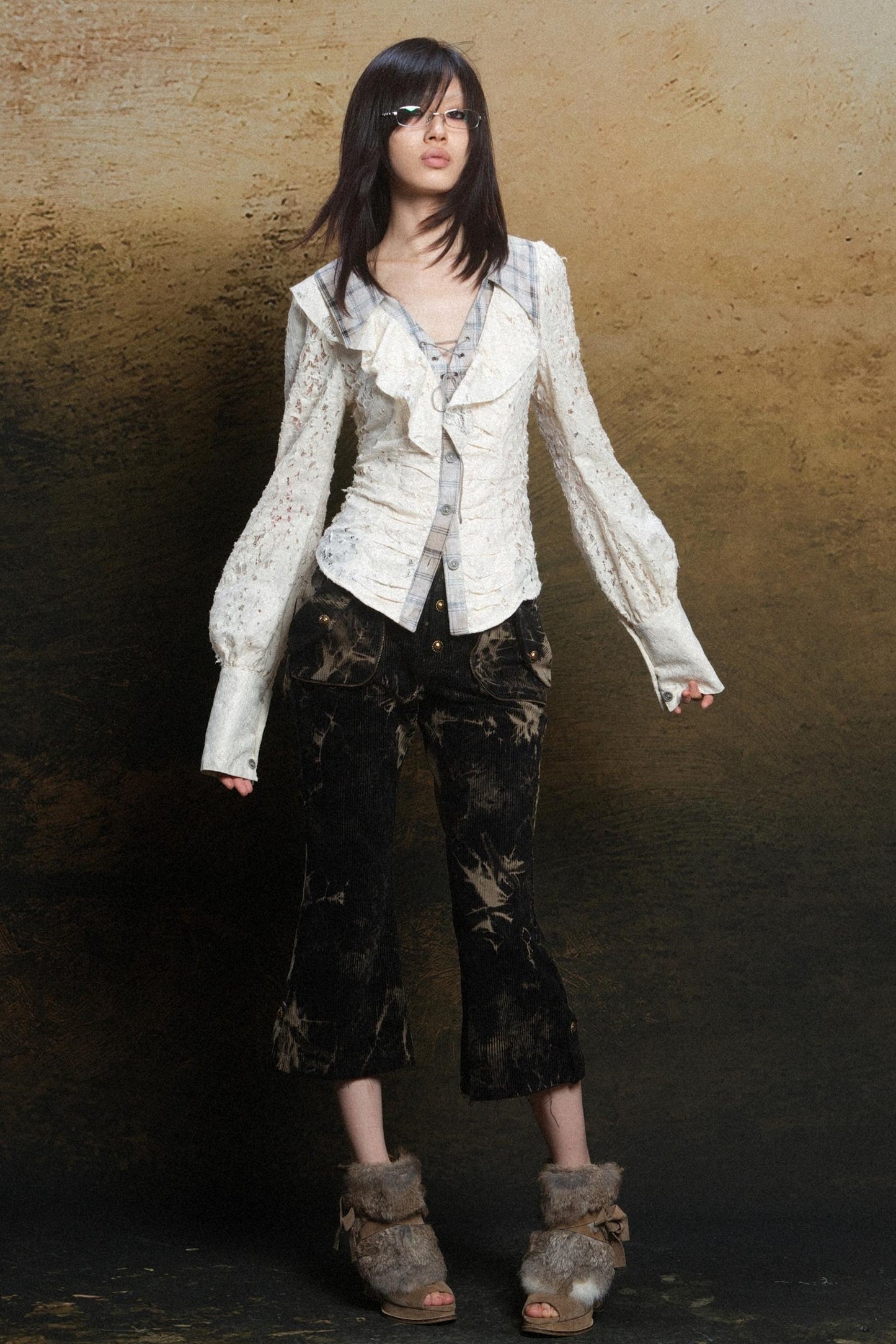 Cutout Punk Vintage Shirt