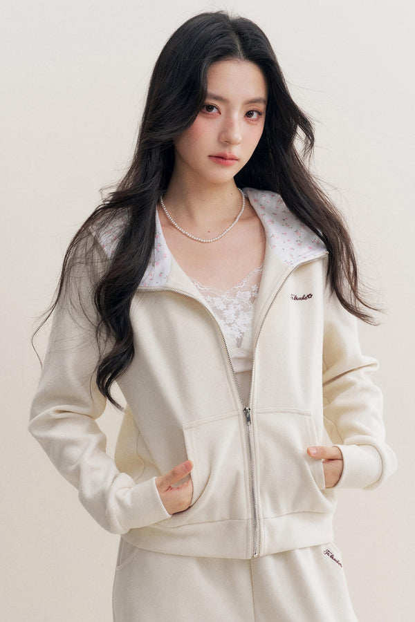 Rose Hooded Jacket & Pants Set-Up