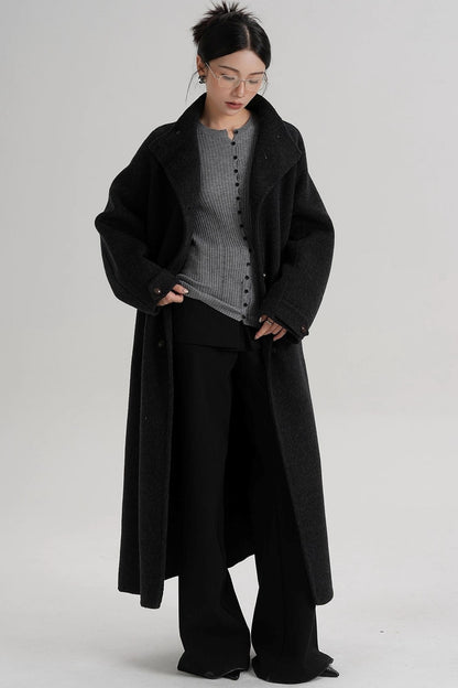 High Neck Wool Coat