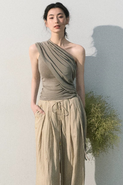 Lyocell Asymmetrical Summer Top