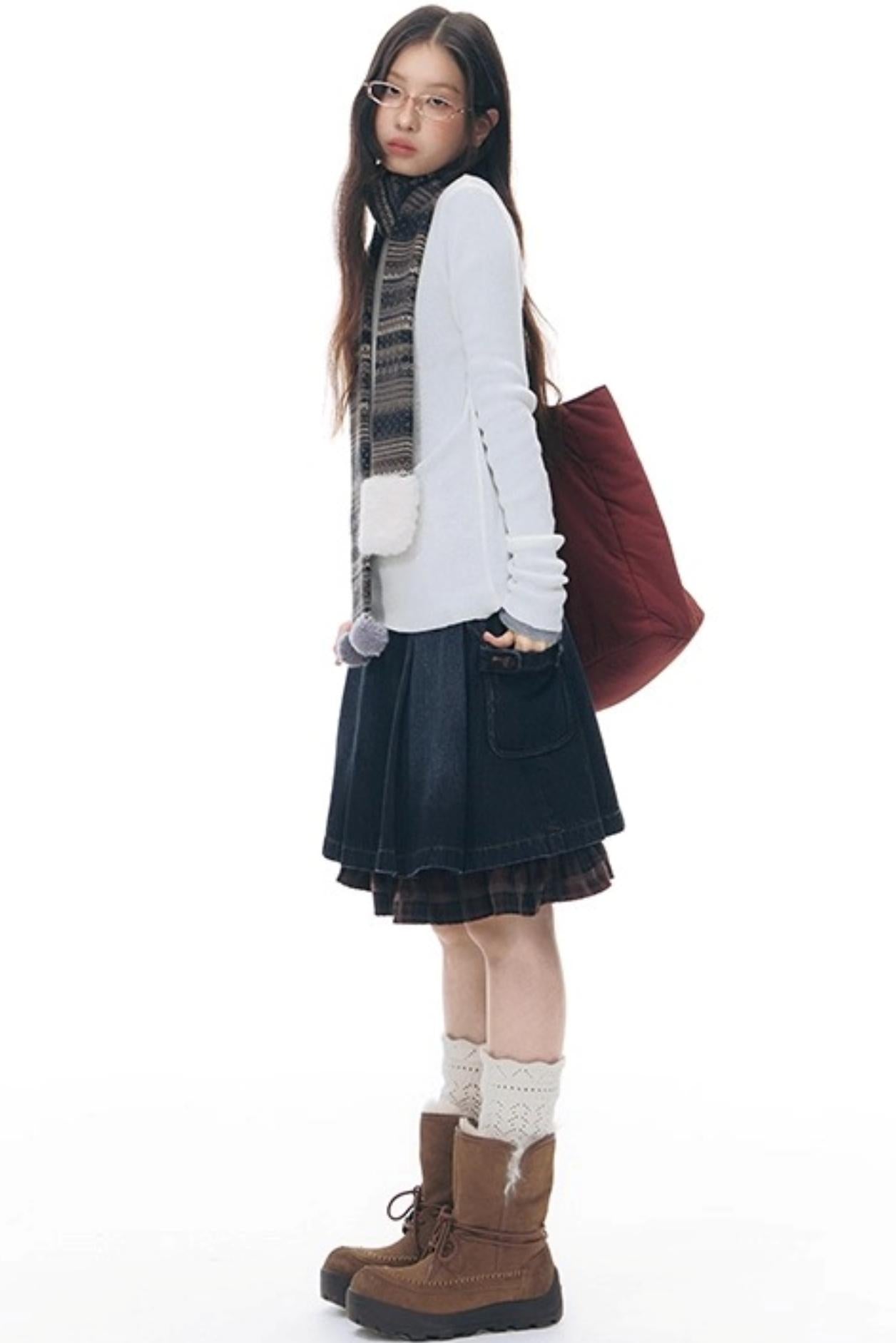 Solid Color Knitted Top