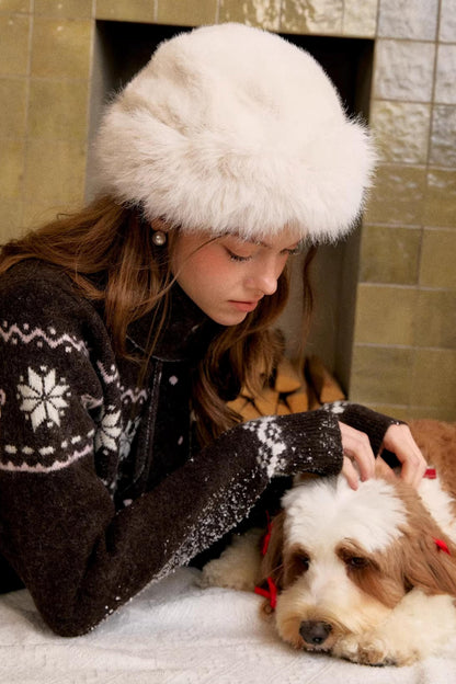 Wool Fair Isle Cardigan Set-Up