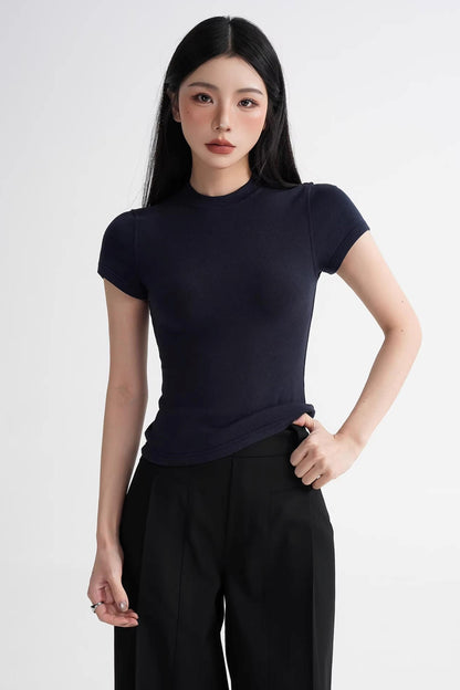 Wool Right-Shoulder Slim Top