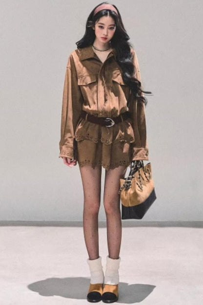 Cowhide Velvet Winter Dress