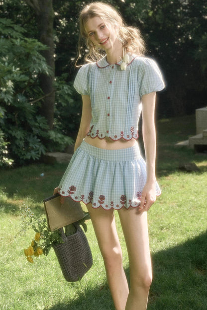 Pure Lace Airy Shirt Set-Up