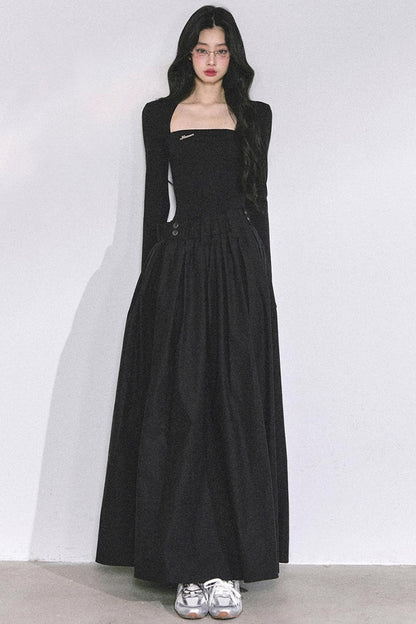 French Slimming Long Dress