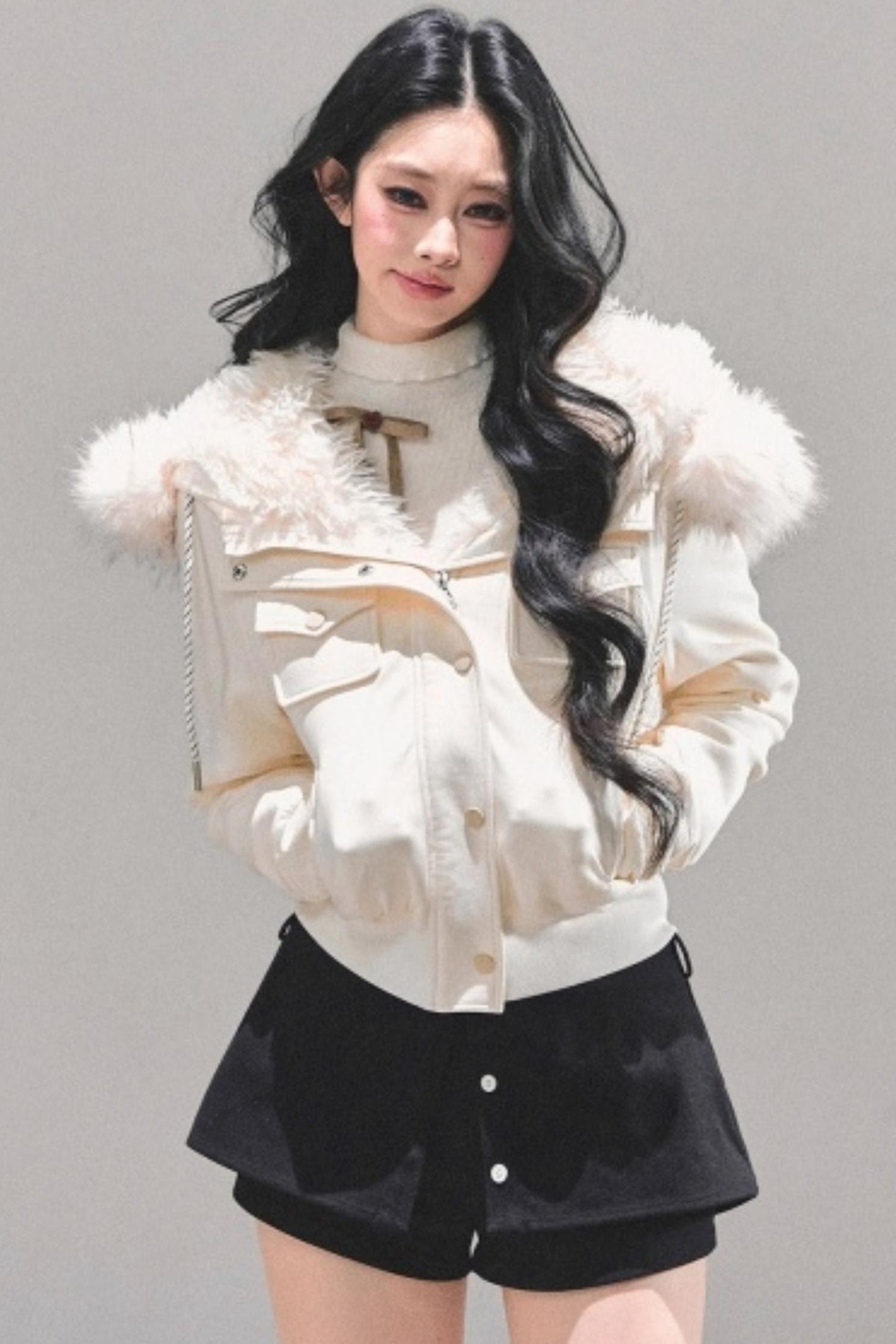 Winter Plush Hooded Coat