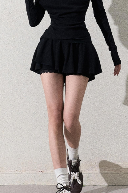 Elegant One-Shoulder Tops Set-Up