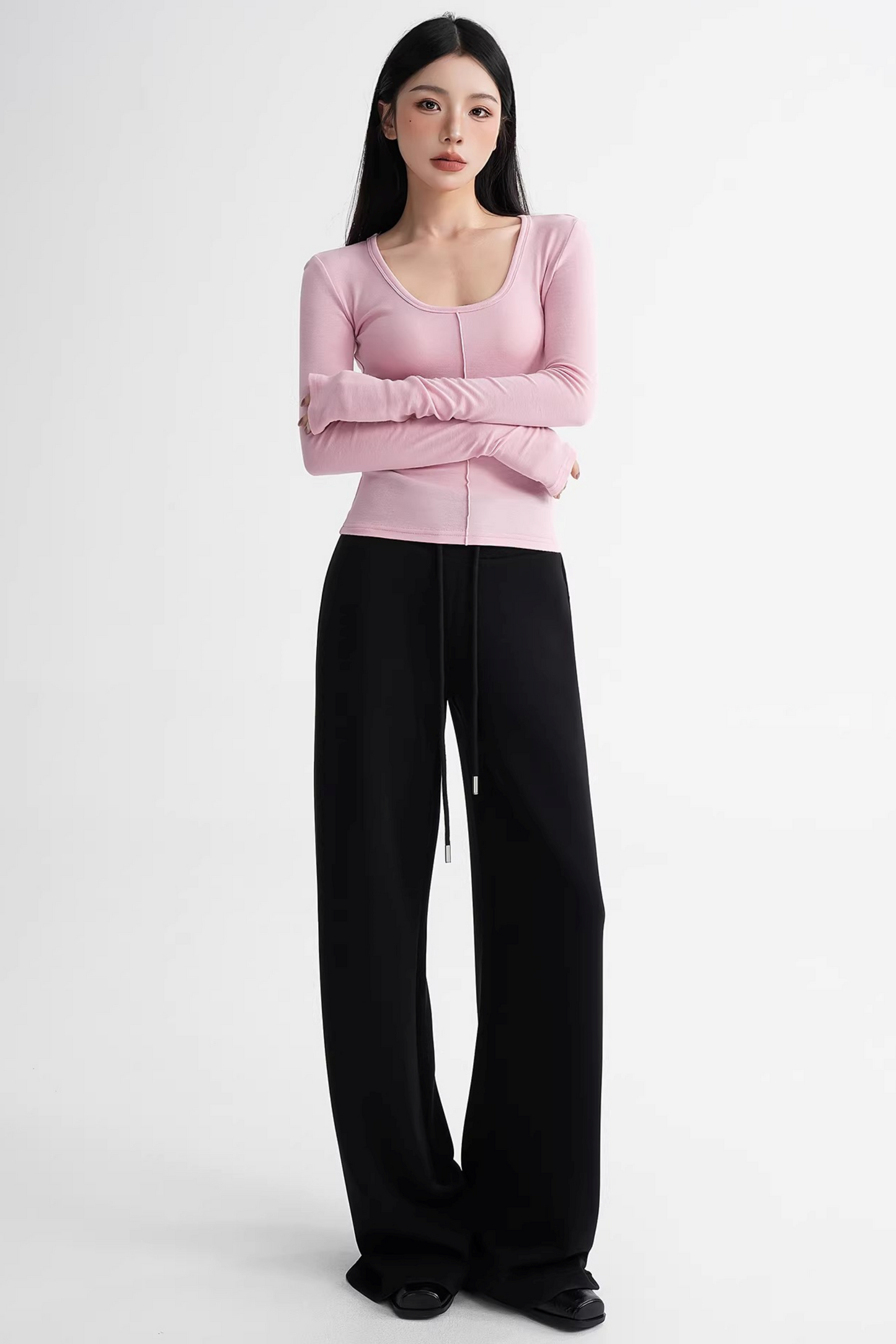 Wool Slim-Fit Stacked Top