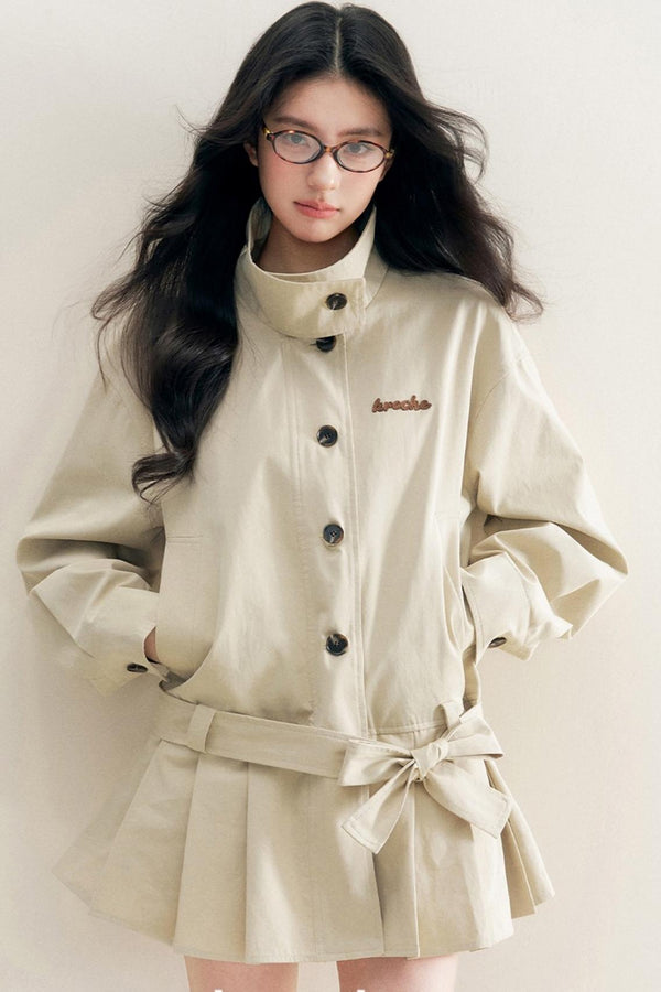 Geek Chic Lace Trench Coat