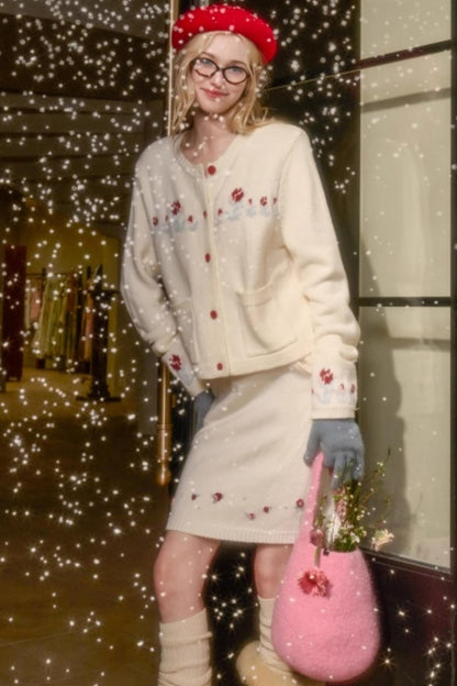 Snow Berry Wool Sweater Set-Up