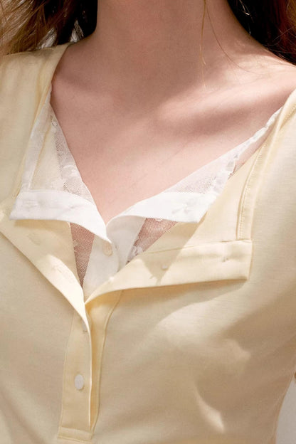 Green-Yellow Layered Tee