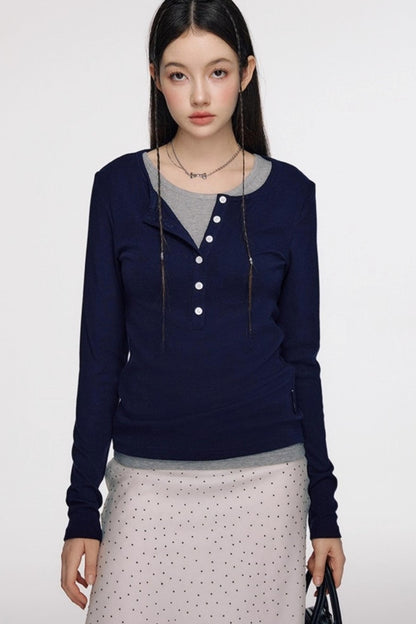 French Polka Dot A-Line Chiffon Skirt