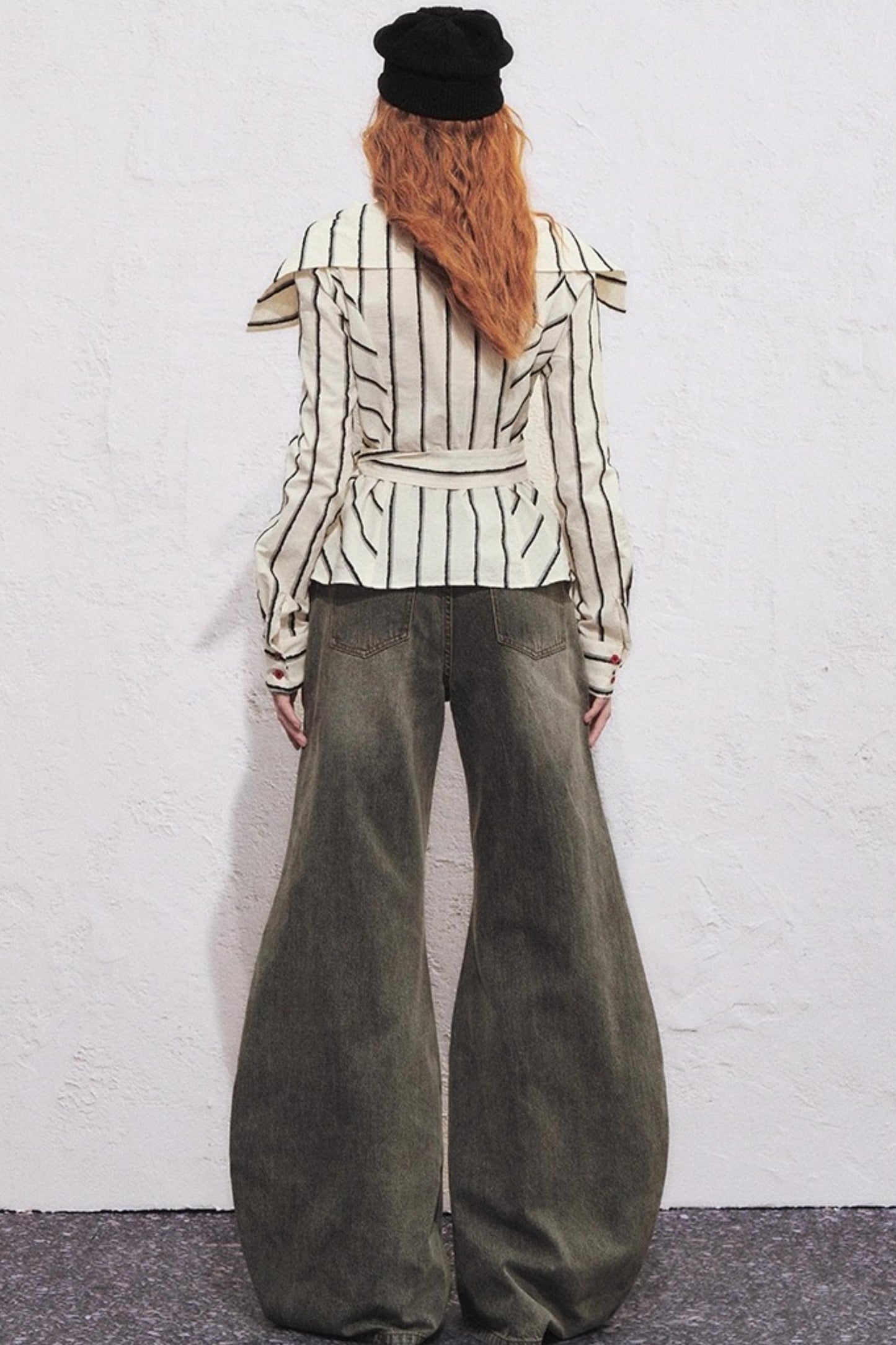 Split Sickle Pocket Heavy Jeans