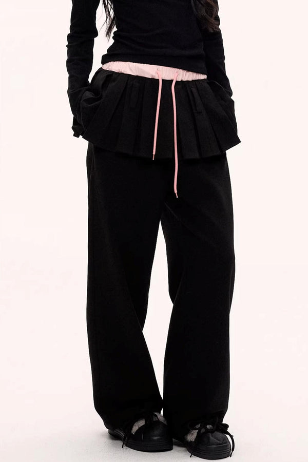 Blooming Wool Pleated Pants
