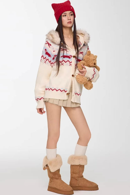 Light Apricot Pleated Skirt