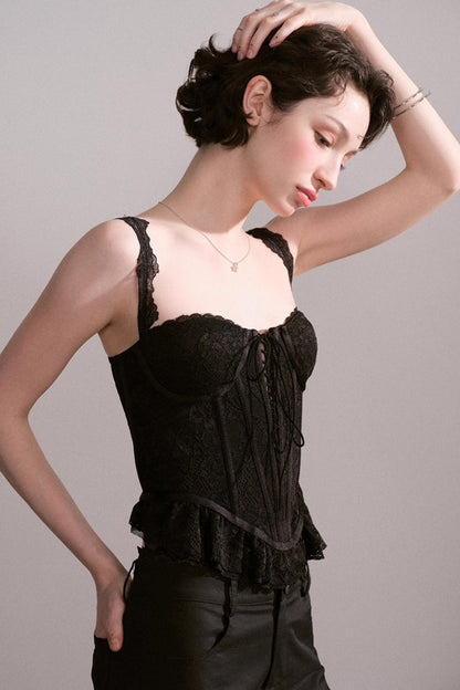 Laced Bustier Top