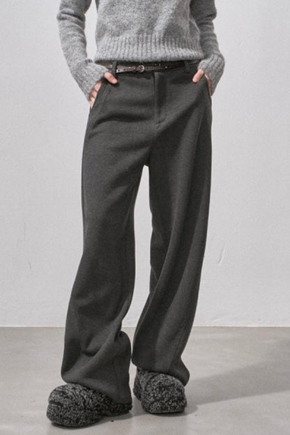 Wool Blend Scimitar Pants