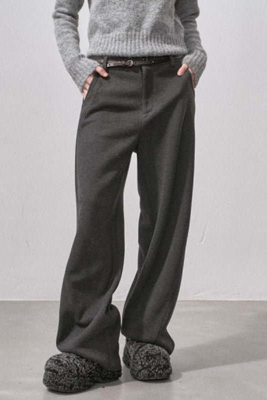Wool Blend Scimitar Pants