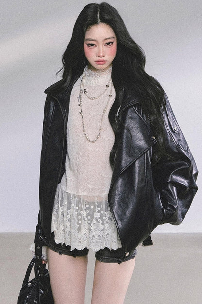 Pure Hollow Lace Top