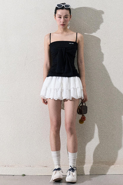 Elegant Layered Lace Skirt