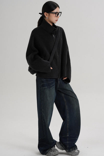 Structured Reversible Wool Jacket