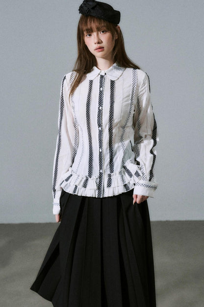 Japanese Girl Pleated Jacket Set-Up