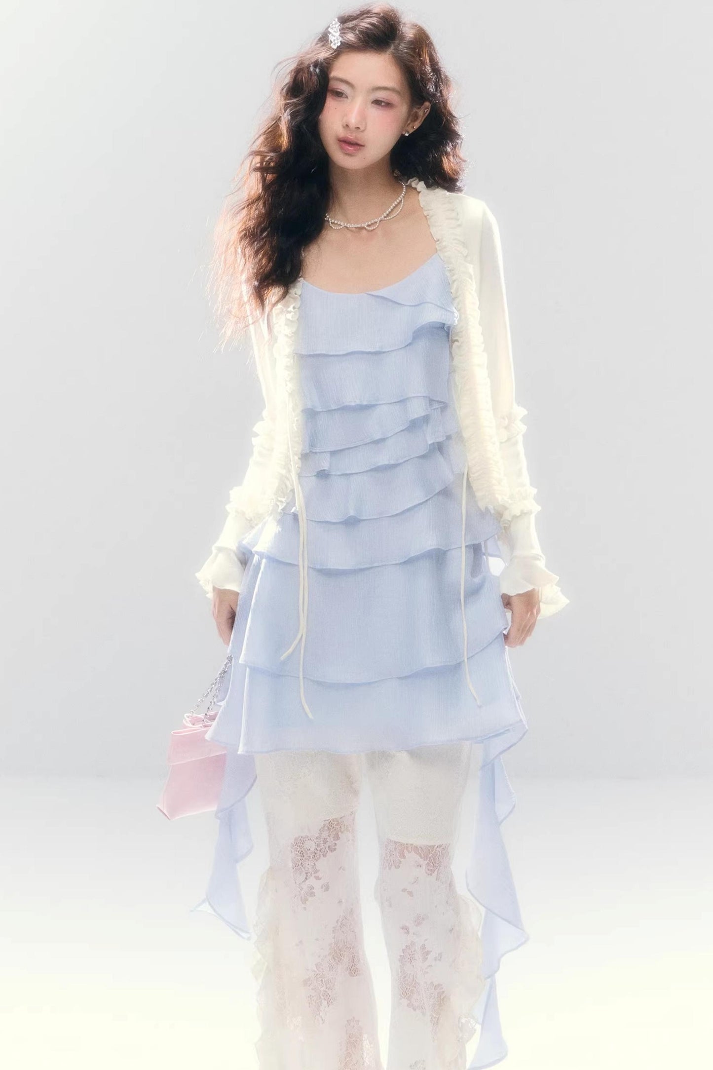 Three-Dimensional Ruffle Dress