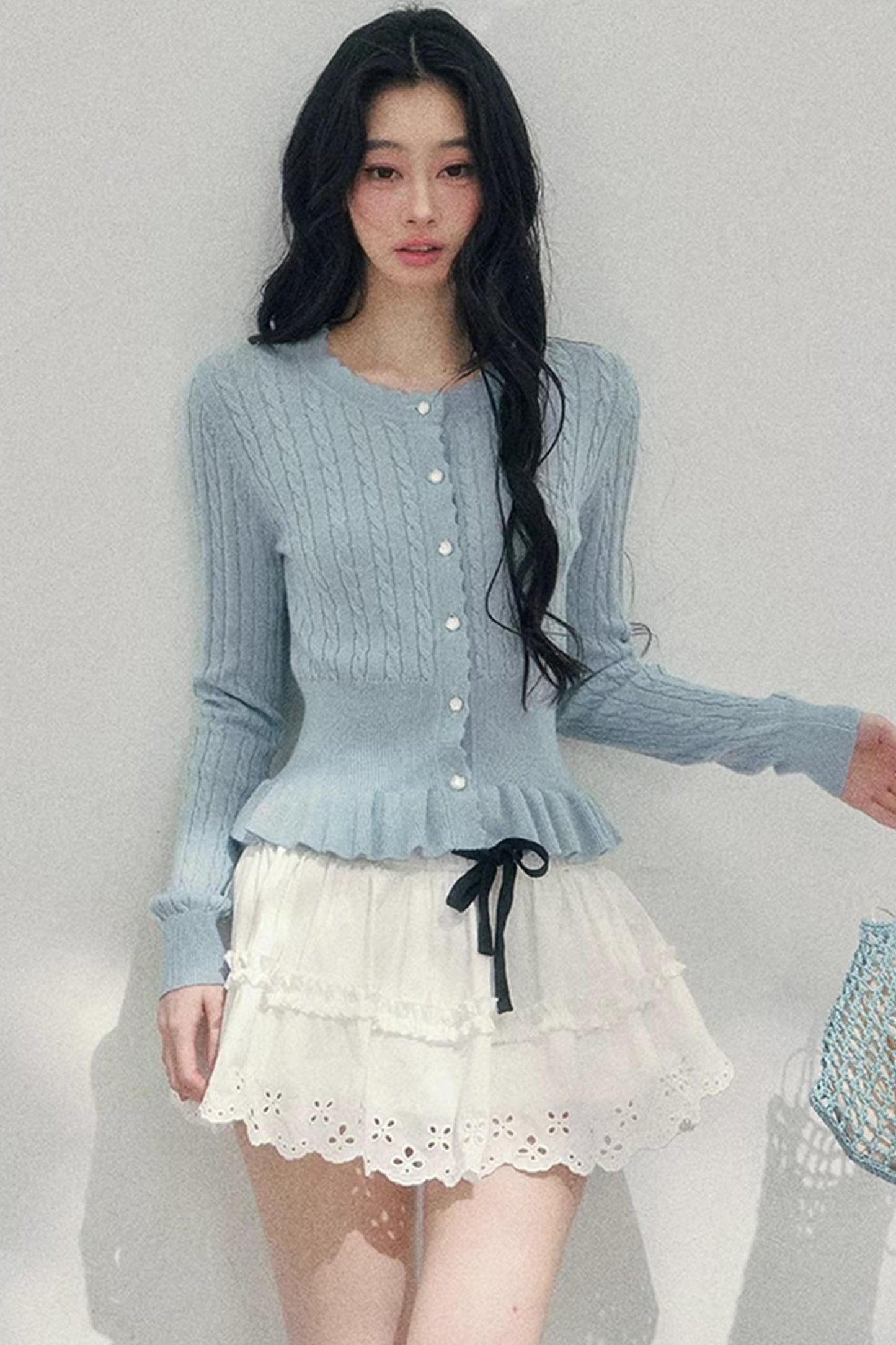 Pearl Soft Ode Ruffle Sweater