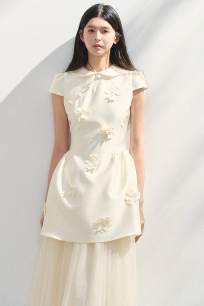 Park Floral Gray Dress