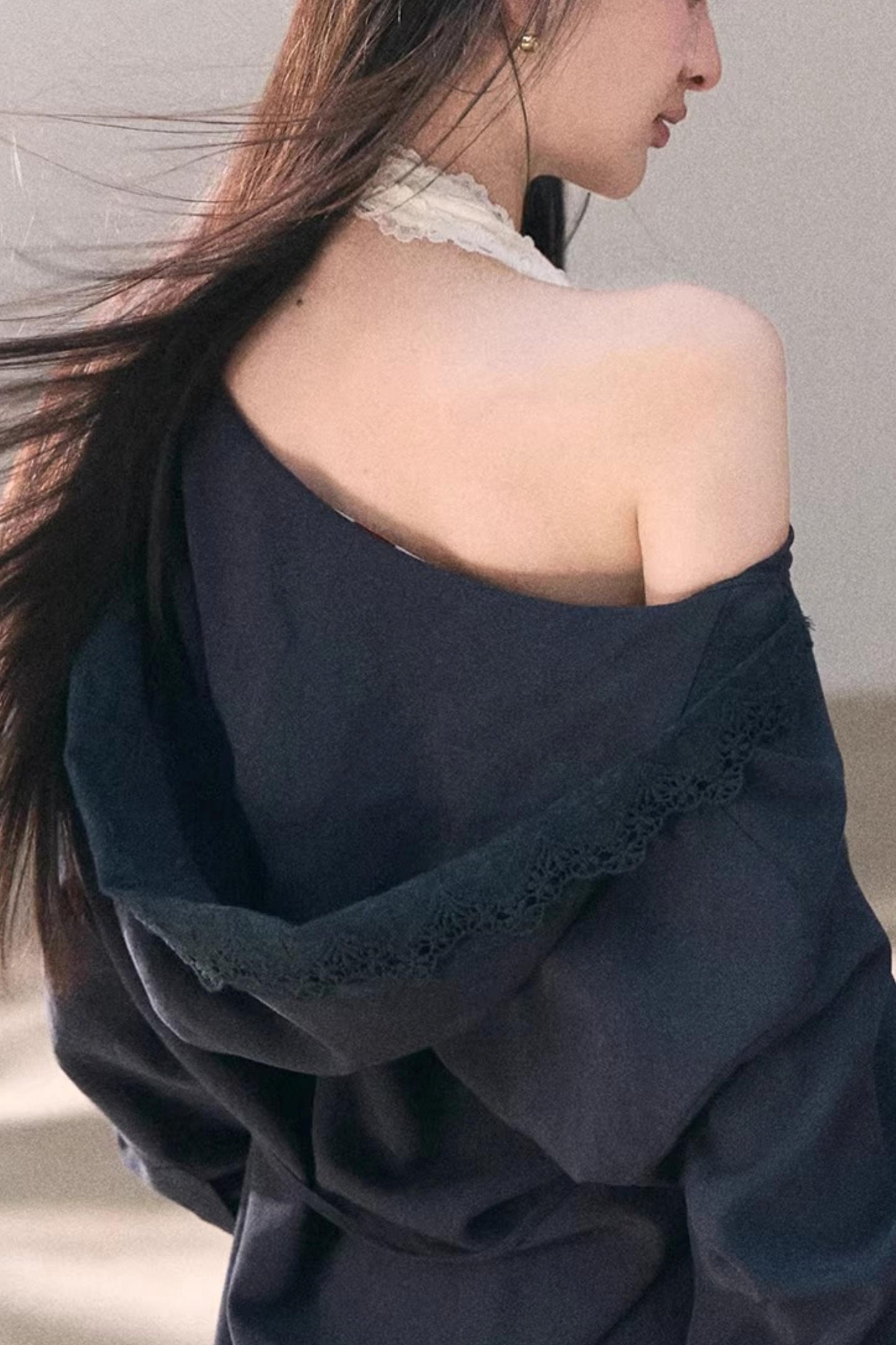 Lace-Trimmed Halter Camisole