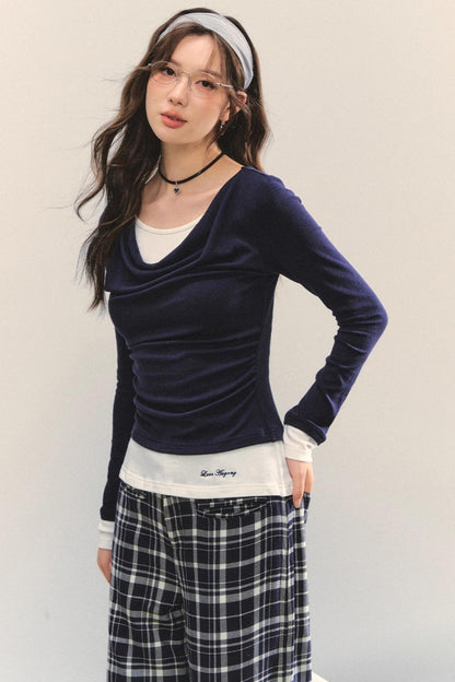 Swing Slim Fit Patchwork T-Shirt