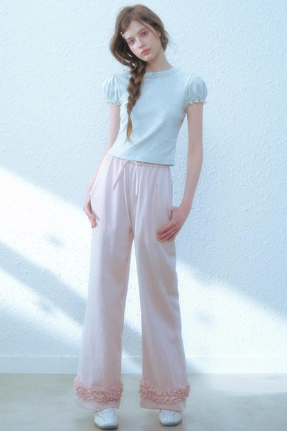 Linen Bow Cami & Lace Set-Up