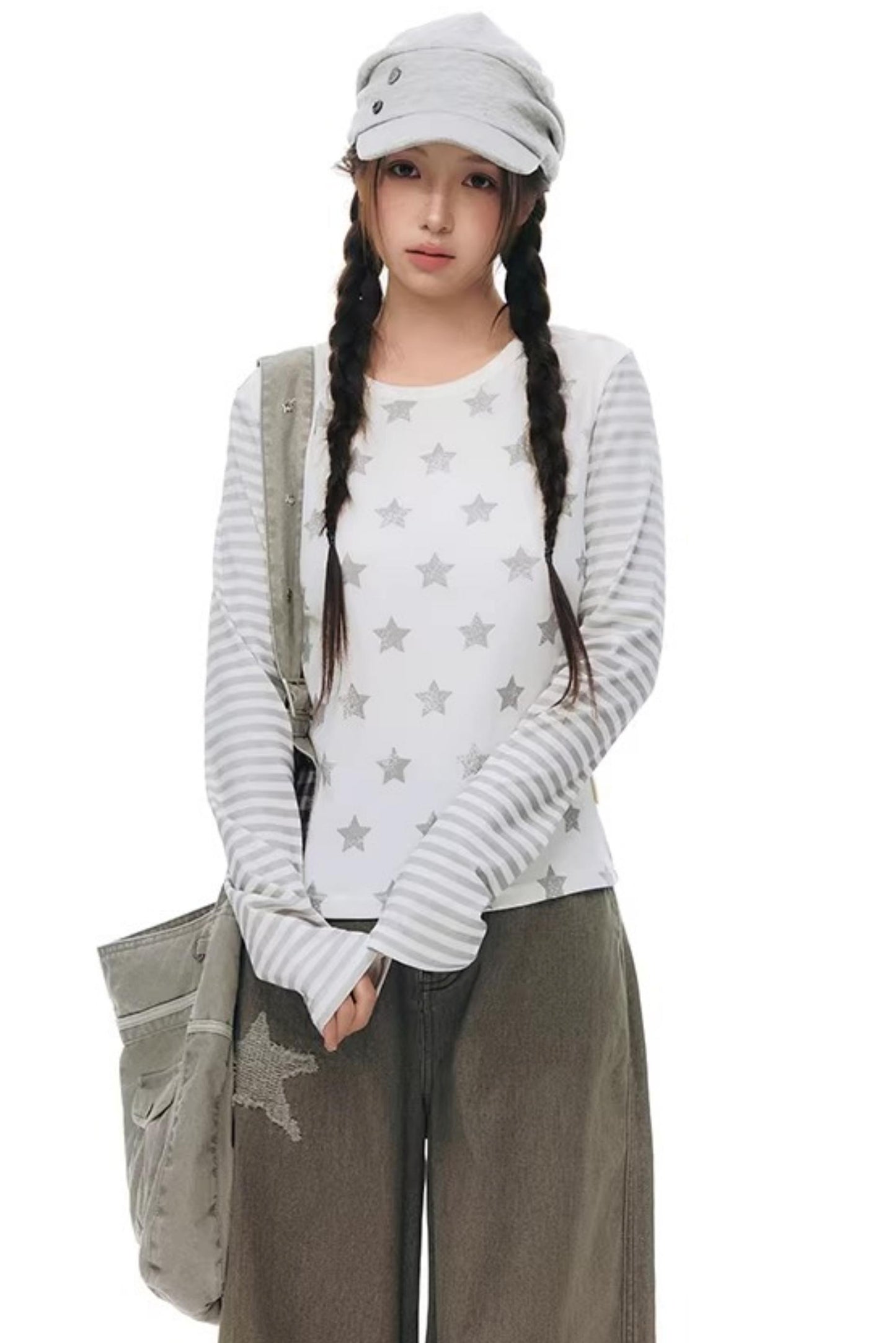 Star Stripe Slim Fit Top