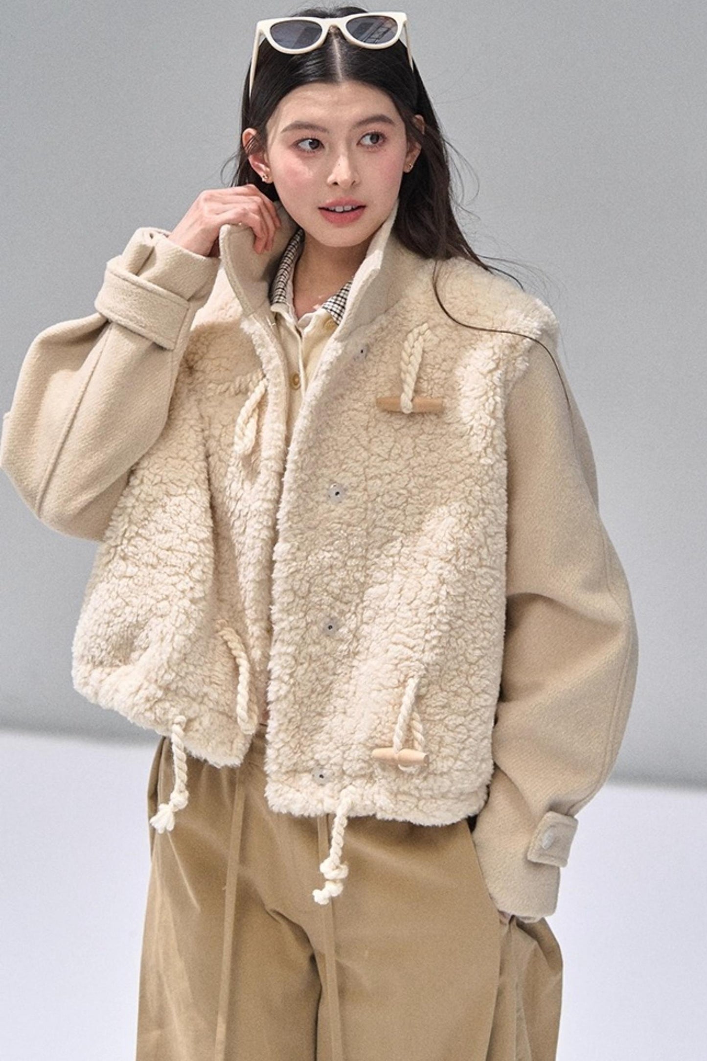 Toggle Button Woolen Coat