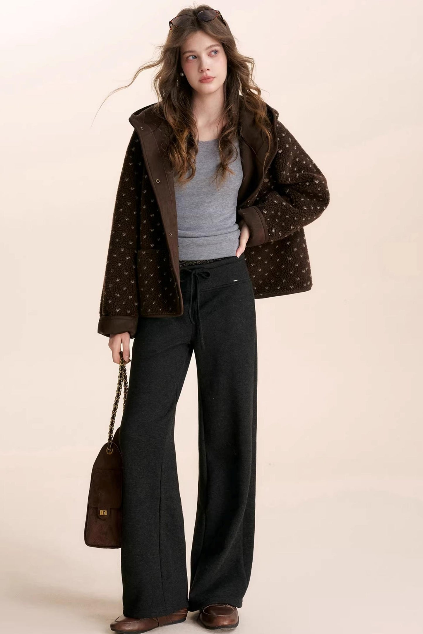 Romantic Lace Wool Pants