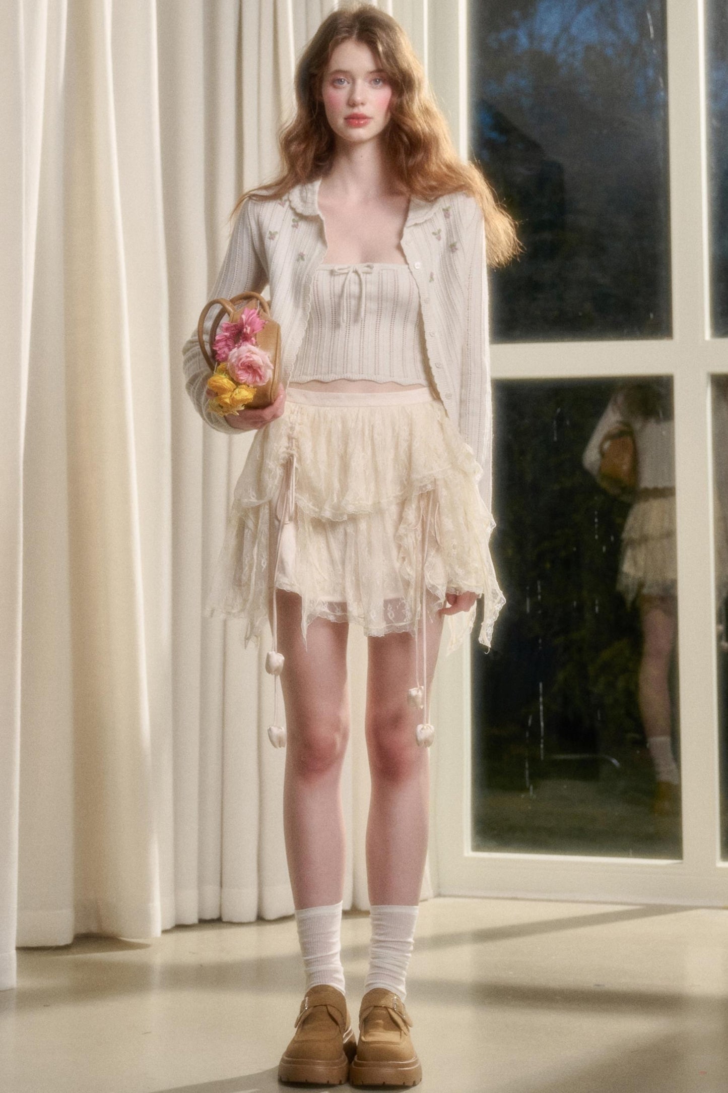 Tulip Lace Bustier Skirt