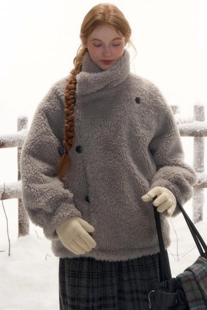 Reversible Plaid Wool Jacket