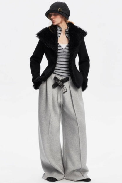 Vintage Striped Slim Knit Top