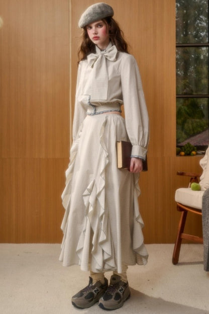 Organic Cotton Patchwork Blouse Set-Up