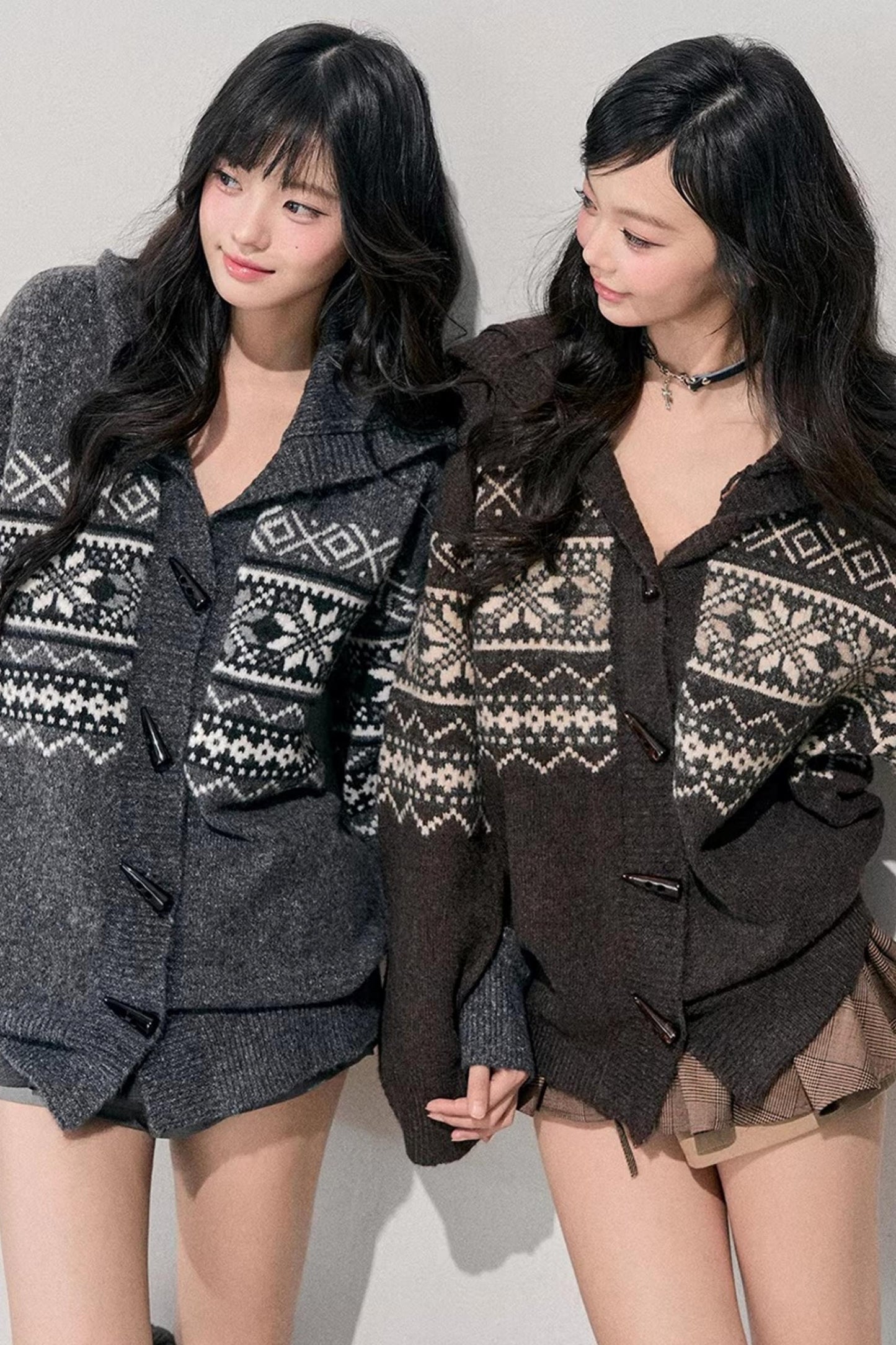 Fair Isle Duffle Cardigan